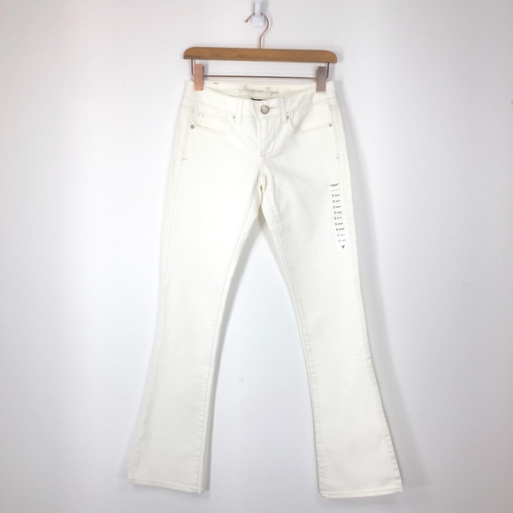 American Eagle White Skinny Kick Jeans 2 Reg, NWOT - Picture 1 of 10